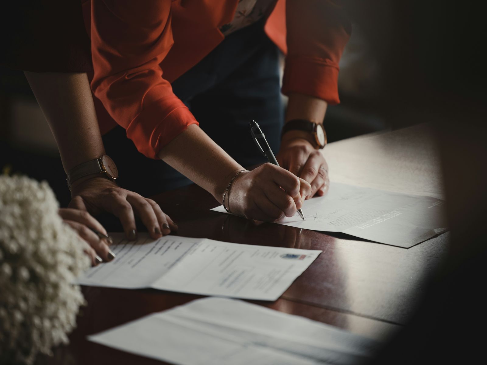 Surrogacy legal document signing